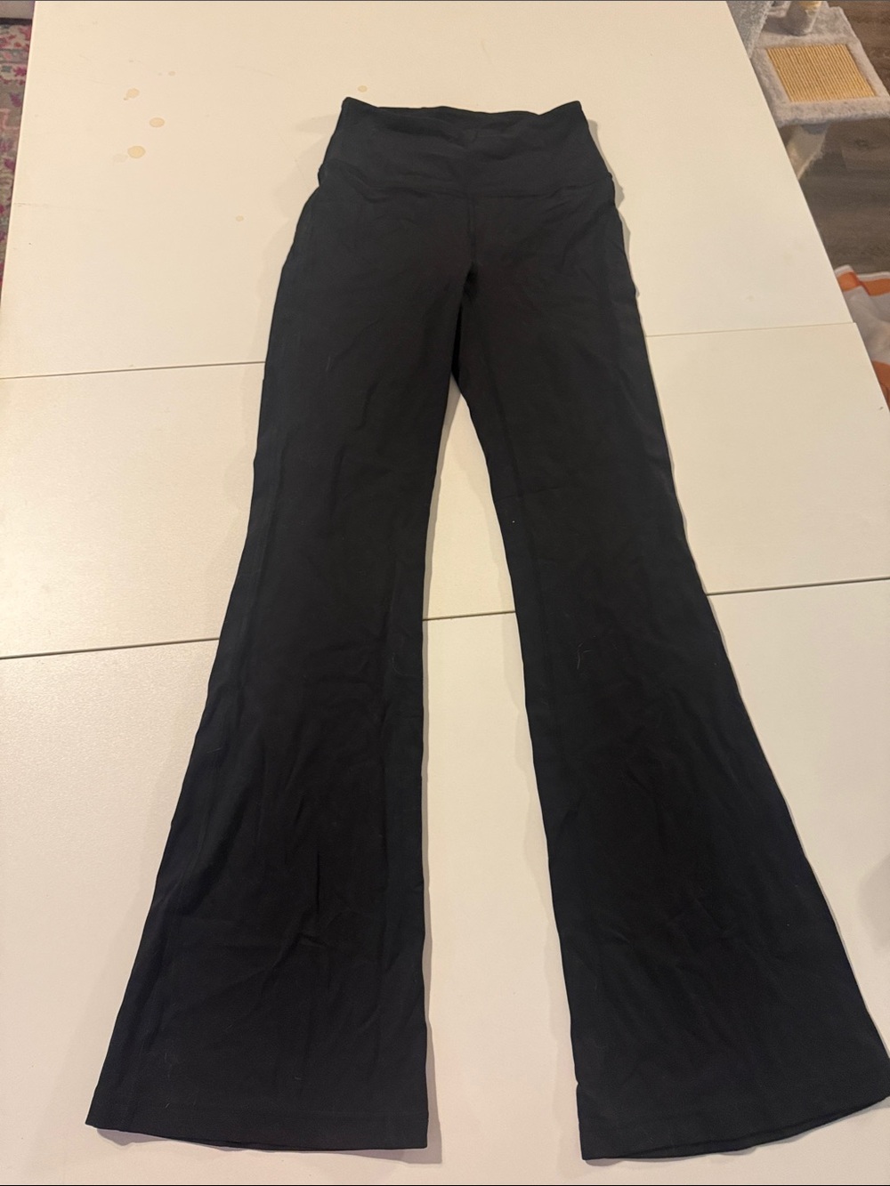 Lululemon - Black Flare Yoga Pants with High Waist